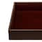 Dacasso Chocolate Brown Leatherette Conference Room Organizer Tray AG-3340 - alternate 2